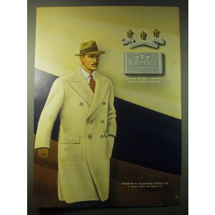 1948 Forstmann Wool Ad - Look for this label it identifies the finest woolens