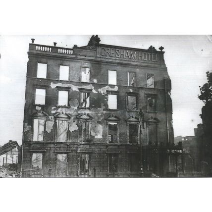 Ruins of the Gresham Hotel, O'Connell Street, Dublin