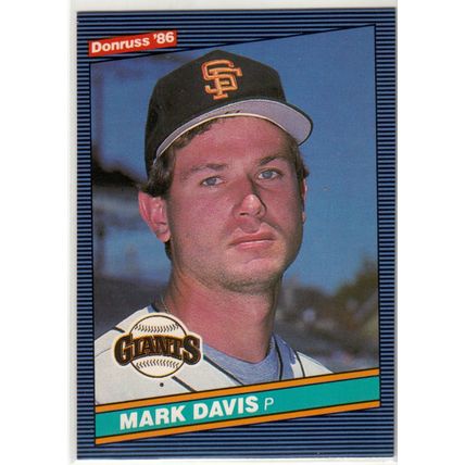 1986 Donruss baseball card 265 Mark Davis