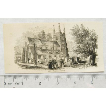 1860s engraving - Penshurst Church