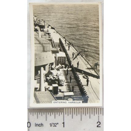 1937 Senior Service The Navy No. 22 HMS Nelson entering Portsmouth Harbour