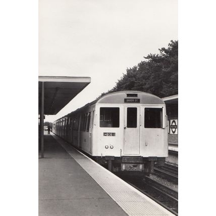 London A60 Surface 1960s Tube Train at Moor Park Station