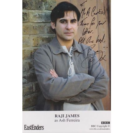 Raji James as Ash Ferreira BBC Eastenders Hand Signed Cast Photo
