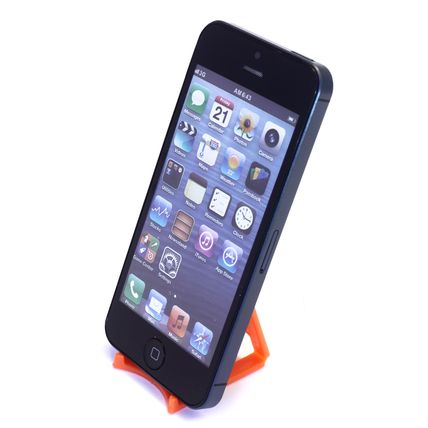 iPhone Smart Phone Holder: ORANGE iClip Folding Travel Desk Display Stand