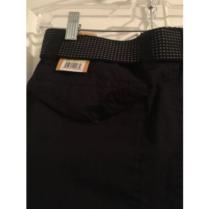 Plugg Men's Black Casual Capri Shorts wv Pockets Size 30