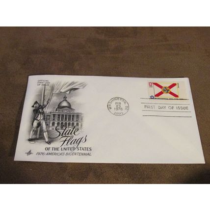1976 USA / United States FDC Cover -American State Flags series - Florida