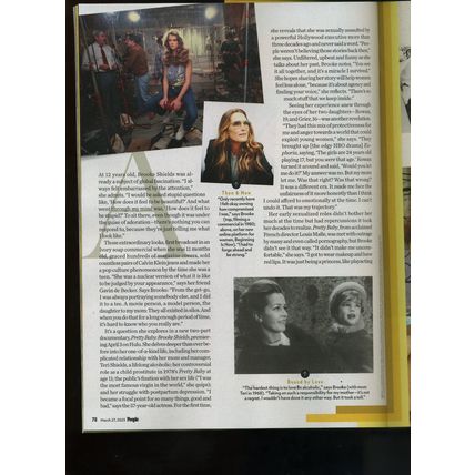 PEOPLE MAGAZINE March 27, 2023 BROOKE SHIELDS UNTOLD STORY Details TESLA Crash