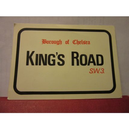 KING'S ROAD, CHELSEA, LONDON used postcard by Colourmaster =