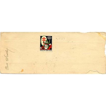1920 North Dakota cancel & 1920 Christmas seal
