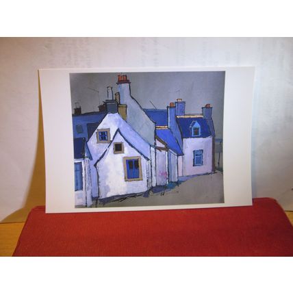 SHORE STREET, CROMARTY, SCOTLAND by Gillian Jones unused postcard dated 1999 =