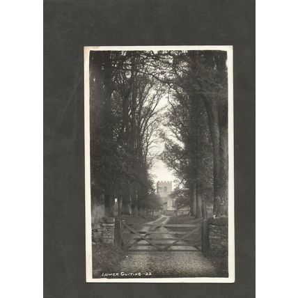 Postcard Gloucestershire Lower Guiting Guiting Power Church Frank Packer