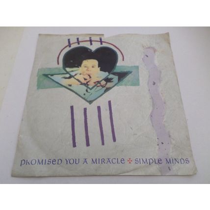 SIMPLE MINDS - 3 X 7" VINYL SINGLES - PROMISED YOU A MIRACLE, SANCTIFY YOURSEL