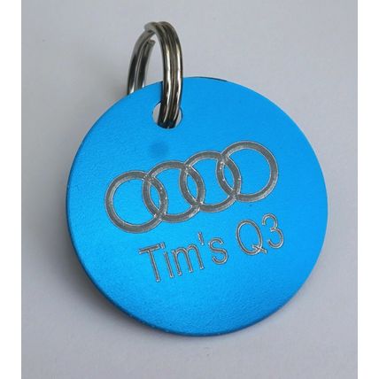 BICHON FRISE ID TAG, KEY RING TAG - HANDBAG CHARM, ZIP PULL, ENGRAVED FREE