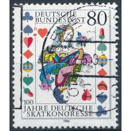 Centenary of First German Skat Congress - West Germany 1986 - F H - MiNr 1293