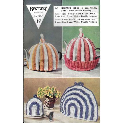 Beastway Knitted Tea Cosy, Cosy and Nest & Crochet Cosy and Egg cosy
