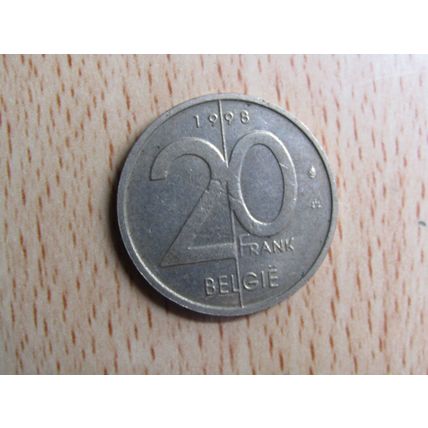 Belgium 1998 20 Frank Belgie (Dutch - Flemish Text) Coin