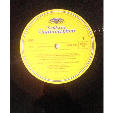 4 classical violin vinyl LPs lot : Milstein, Szeryng, Primrose and Kremer