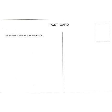 Christchurch Priory Church Dorset Postcard unused VGC