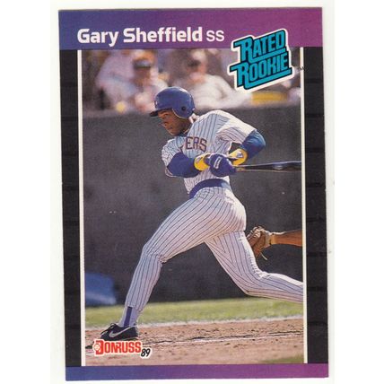 1989 Donruss Gary Sheffield rookie baseball card #31 – *denotes*