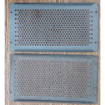 Perforated plate steel grey 227 x 133 mm Lektrokit DIY box 2 off
