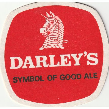 BEER MAT - DARLEY'S THORNE BREWERY - SYMBOL OF GOOD ALE - (Cat No 039) - (1977)