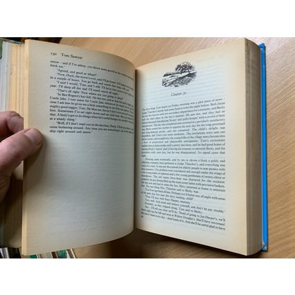 1978 MARK TWAIN "TOM SAWYER/HUCK FINN/PRINCE PAUPER" ILLUSTRATED HB BOOK (P4)