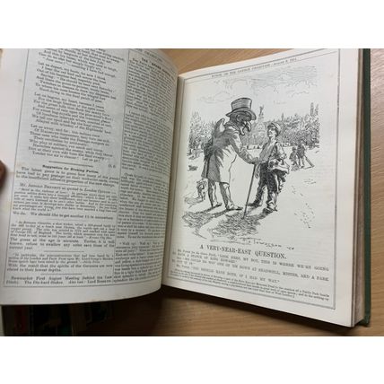 RARE* JULY-DEC 1911 PUNCH MAGAZINE BOUND VOLUME 141 ILLUSTRATED BOOK (P8)
