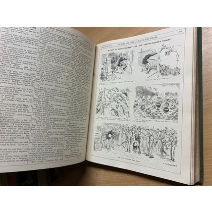RARE* JULY-DEC 1911 PUNCH MAGAZINE BOUND VOLUME 141 ILLUSTRATED BOOK (P8)