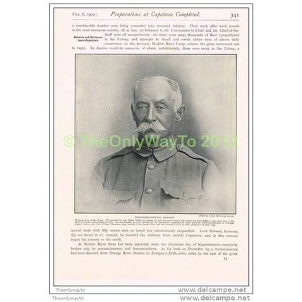BRIGADIER-GENERAL BRABANT, BOOK ILLUSTRATION (PRINT), c1900