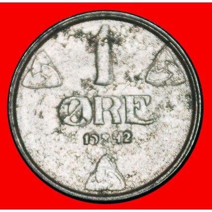 Ⰶ GERMANY (1941-1945): NORWAY★1 ORE 1942! WARTIME 1939-1945★LOW START★NO RESERVE