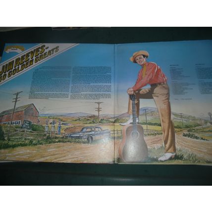 JIM REEVES COMPILATION DOUBLE LP - 40 GOLDEN GREATS