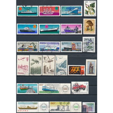 1200+ Stamp Selection - Poland - Used Hinged