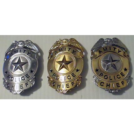 Jaws 40th Anniversary Replica Prop Badge Set Jaws 1, 2 and Gold Edition 7/10