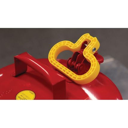 Eagle 5 Gallon Type I Red Safety Gas Can for Gasoline with Flame Arrester, Self-