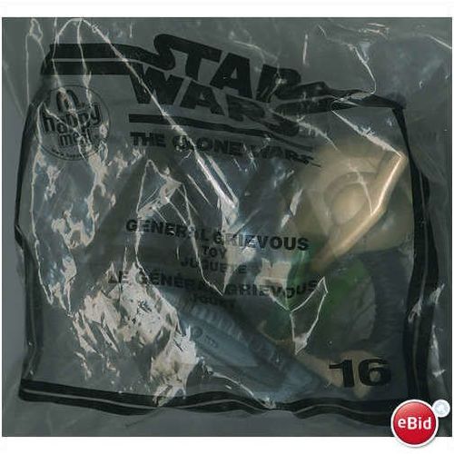 2008 McDonalds Star Wars The Clone Wars #16 Genera Grievous Mint in Package