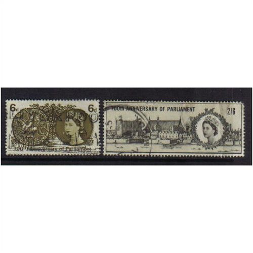 1965 GB PARLIAMENT SET F/U SG 663-664