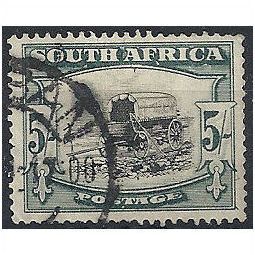 South Africa 1927 SG38 5/- Black & Green "South Africa" Fine Used . .