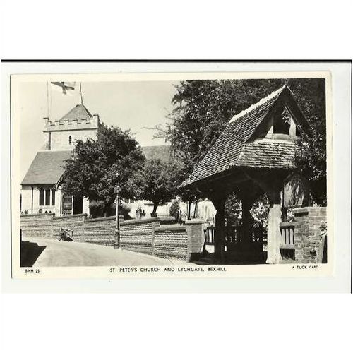 Sussex BEXHILL St Peter's Church Postcard by Tuck (BXH 25)