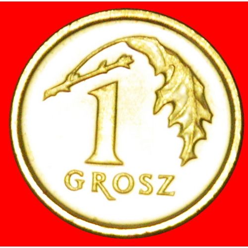 GREAT BRITAIN: POLAND ★ 1 GROSH 2014 MINT LUSTER! LOW START ★ NO RESERVE!