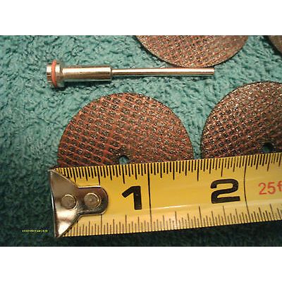 5 pc 1 1/2" Cut off Wheel Kit with 1pc 1/8" Shank Mandrel Metal Plastic Aluminum