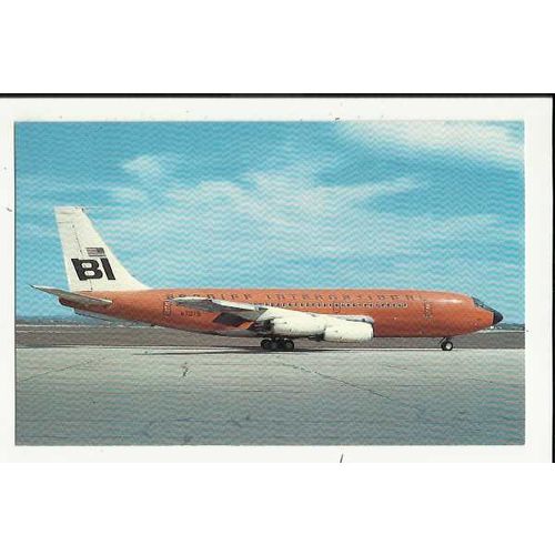 Aviation BRANIFF INTERNATIONAL BOEING 720-027 Postcard by AeroGem (0907)
