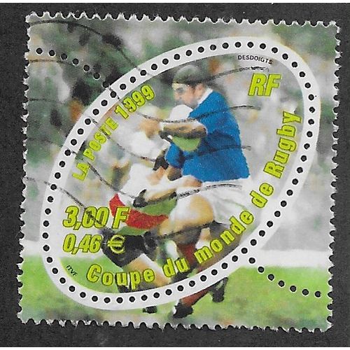FRA 1999 3F 'RUGBY WORLD CUP' FINE USED (EBID55-804)