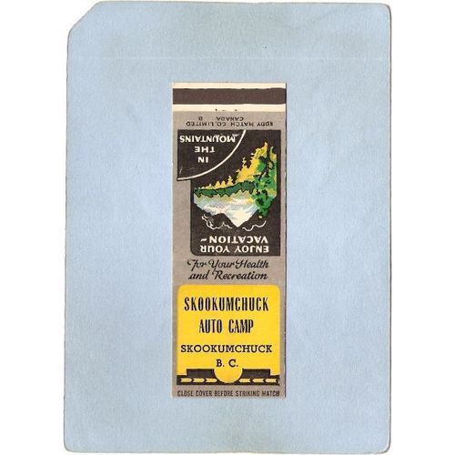 CAN Skookumchuck Matchcover Skookumchuck Auto Camp can_box1~77