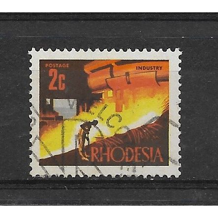 Rhodesia.SG440 2c Pouring Molten Metal.Fine Used.Aug19b