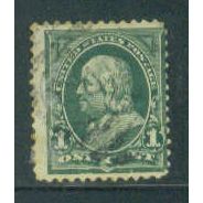 Used 279 1c Benjamin Franklin Average M04345