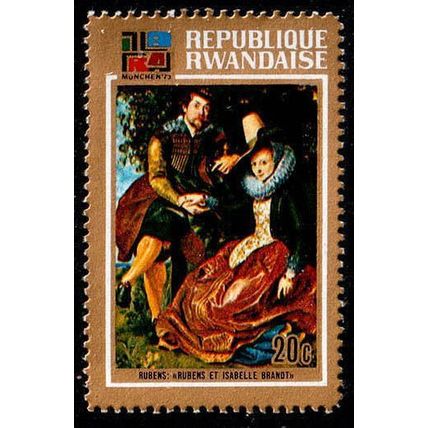 Rwanda 1973 Art Rubens 20c MNH Stamp Paintings Stamp Exhibition