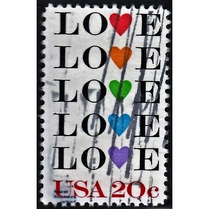 USA, 1984 20c Love, SG 2069 (Scott #2072), used.