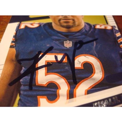 2021 Panini Donruss, Autograph Card, w/COA, KHALIL MACK, Bears