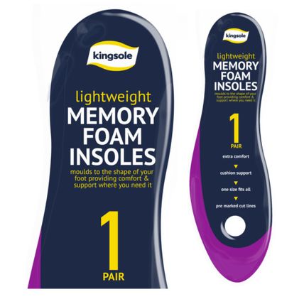 1 Pair Memory Foam Unisex Insole Orthopedic Comfort Shoe Trainer Foot Feet Cure