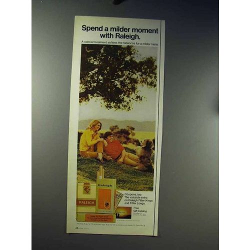 1971 Raleigh Cigarettes Ad - A Milder Moment